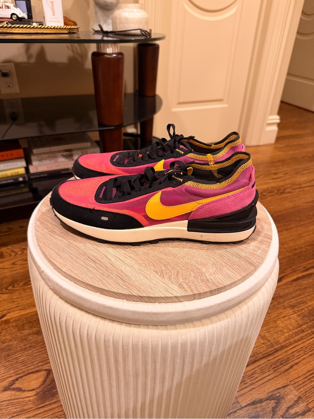 Nike Women’s Pink and Yellow Athletic Sneakers